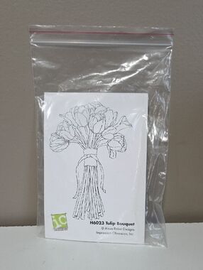 Tulip Bouquet Rubber Cling Stamp